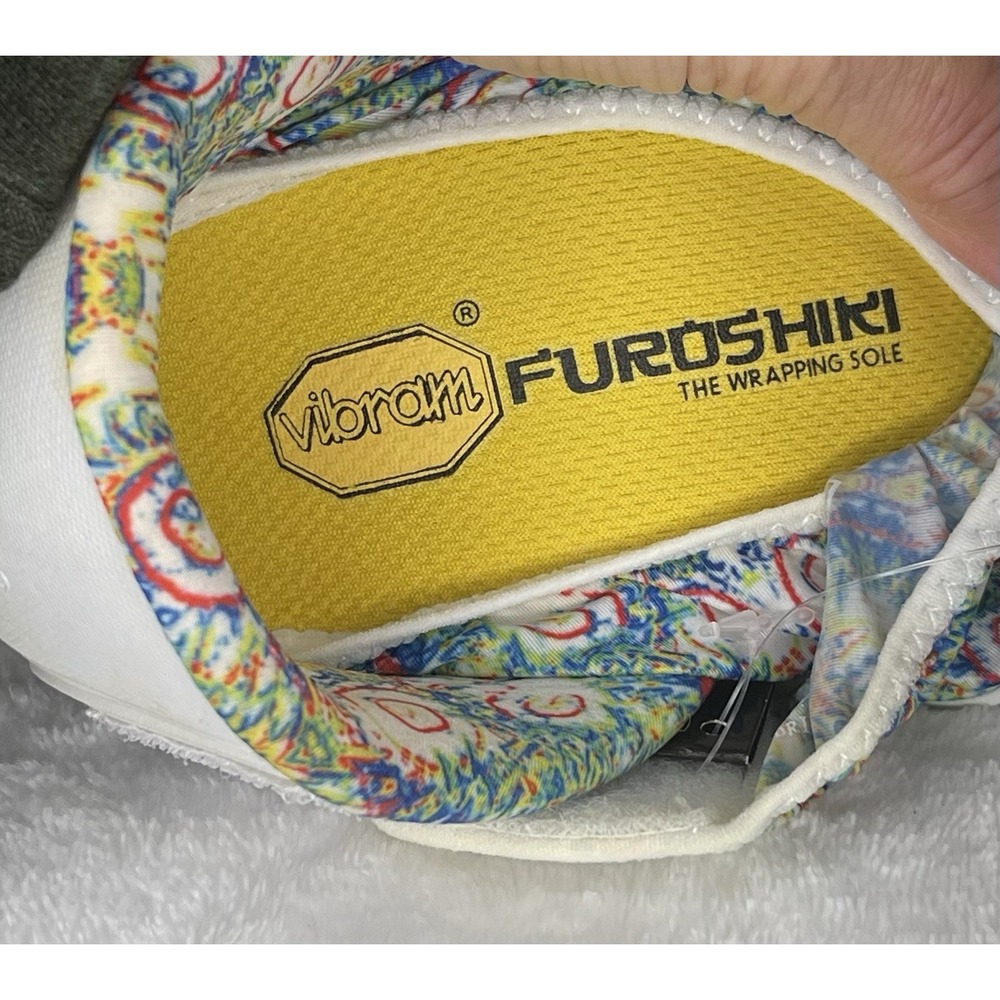 NEW Vibram Furoshiki Women's XL 11.5-12.5 White Flower Wrapping Sole Yoga - Picture 5 of 11